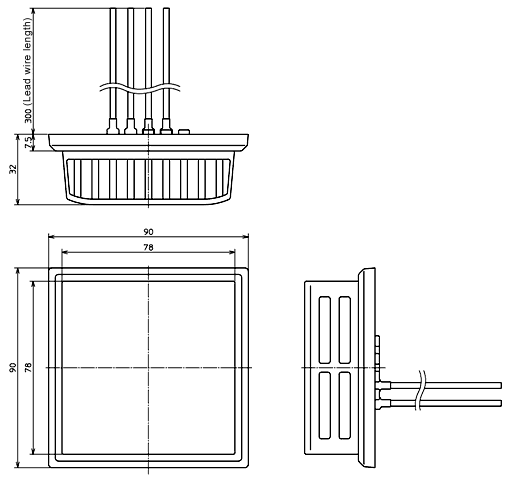 DSW-100 External dimensions