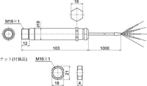 RD-5CF-H0 外形寸法図